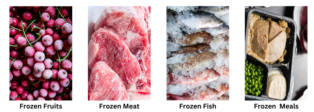 Types of Frozen Foods - Frozen Fruits, Frozen Meat, Frozen Fish & Frozen Meals